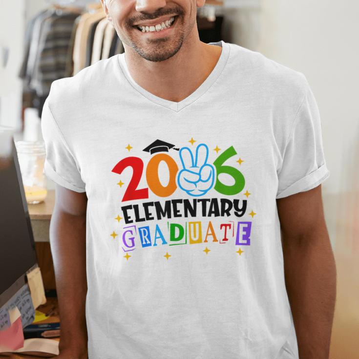 Elementary Graduate 2026 Graduation Class Of 2026 Kids Men's V-Neck T-Shirt