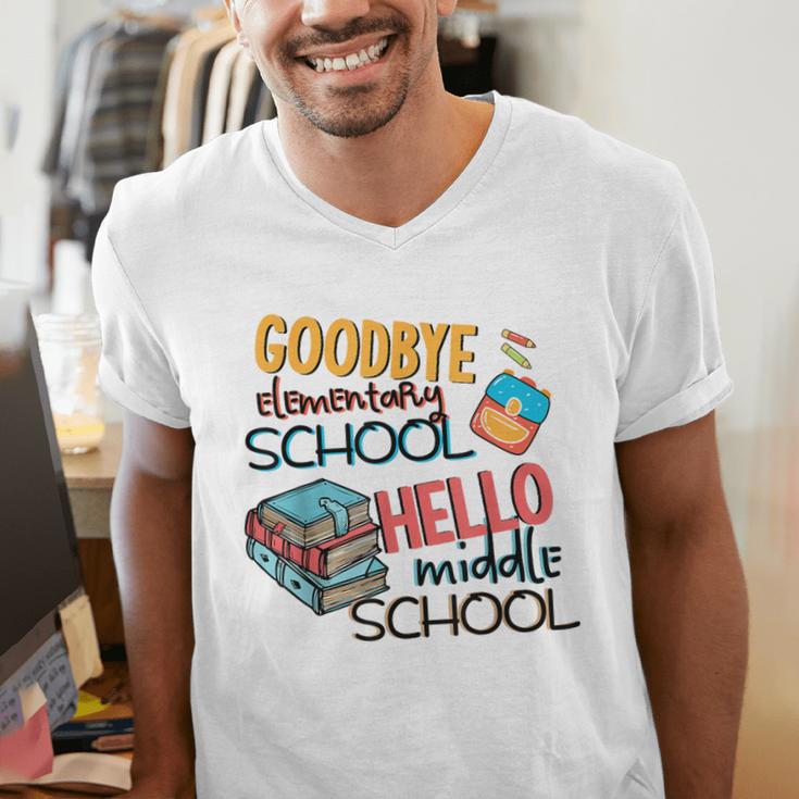 Elementary School End Of Year Graduation Middle Men's V-Neck T-Shirt