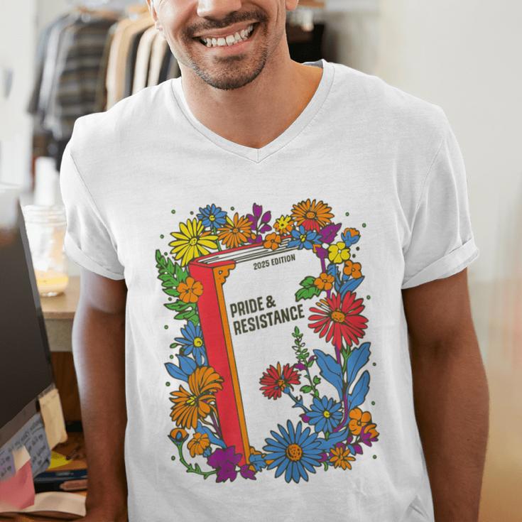 Equal Rights Book Flower Resist Feminist LGBTQ Floral Men's V-Neck T-Shirt Equal Rights Book Flower Resist Feminist LGBTQ Floral Men's V-Neck T-Shirt