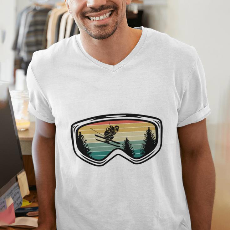My Favorite Ski Buddies Call Me Dad For Ski Dad Men's V-Neck T-Shirt My Favorite Ski Buddies Call Me Dad For Ski Dad Men's V-Neck T-Shirt