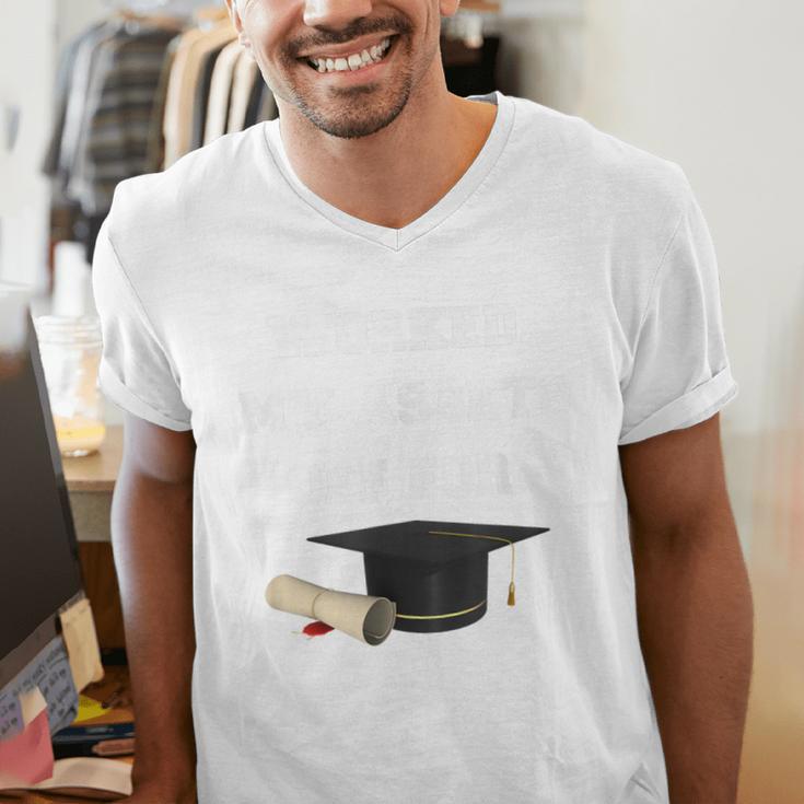 Finance Accounting Graduation Shirt Worked My Assets Off Men's V-Neck T-Shirt