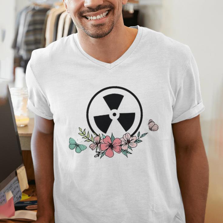 Floral Rad Tech Radiology Graduation X-Ray Tech Men's V-Neck T-Shirt