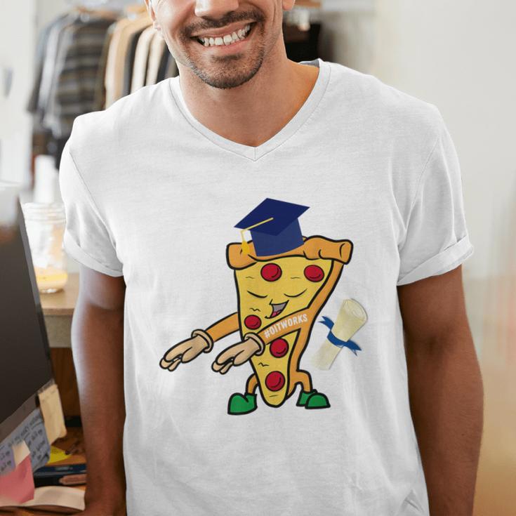 Flossing Pizza Dairy OIT For Dairy OIT Graduation Men's V-Neck T-Shirt