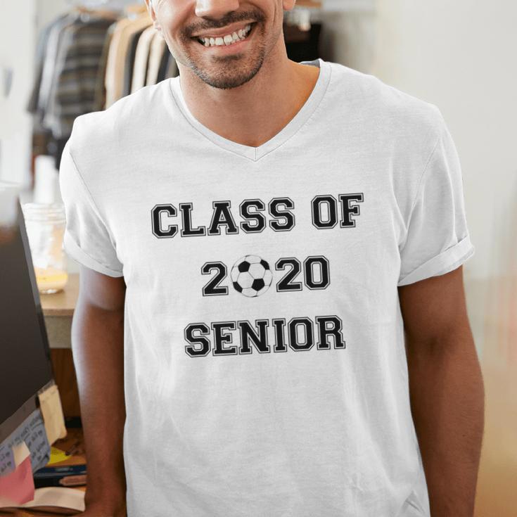 FUN CLASS OF 2020 SENIOR SOCCER GRADUATION GIFT SHIRT Men's V-Neck T-Shirt