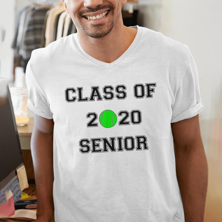 FUN CLASS OF 2020 SENIOR TENNIS GRADUATION GIFT SHIRT Men's V-Neck T-Shirt