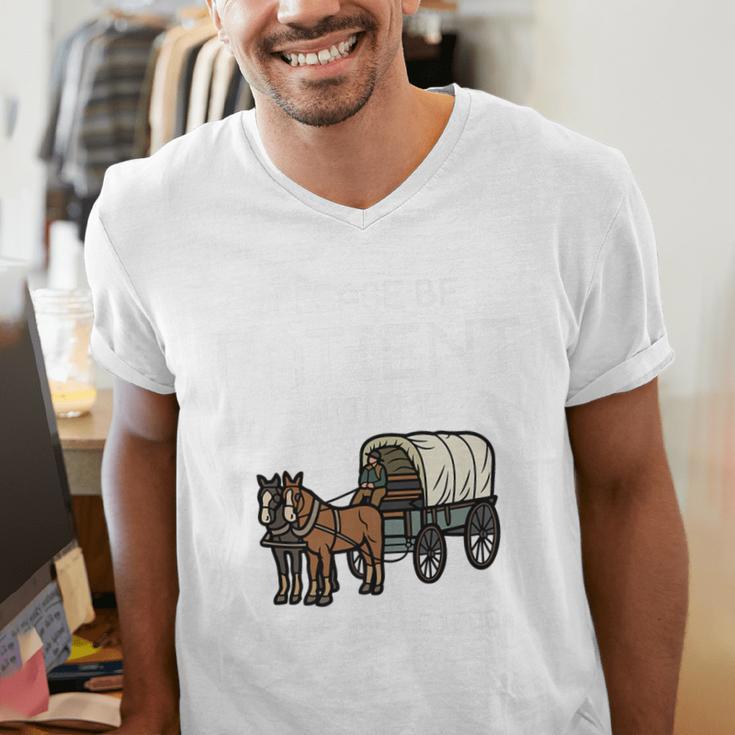 Funny Please Be Patient With Me I'm From The 1900s Premium Men's V-Neck T-Shirt