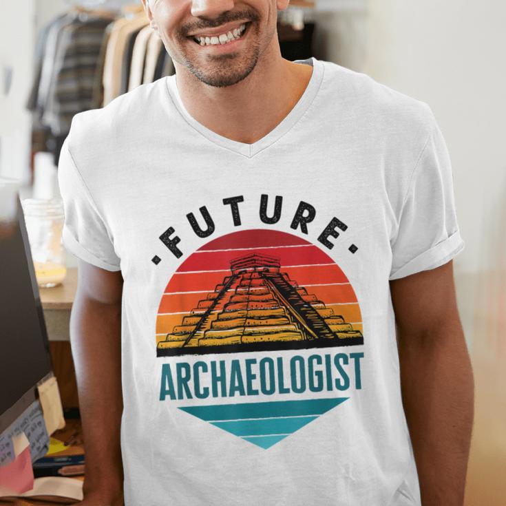 Future Archaeologist Pyramid Archaeology Student Graduation Men's V-Neck T-Shirt