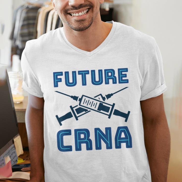 Future CRNA Nurse Anesthetist Student Nursing RN Graduation Men's V-Neck T-Shirt