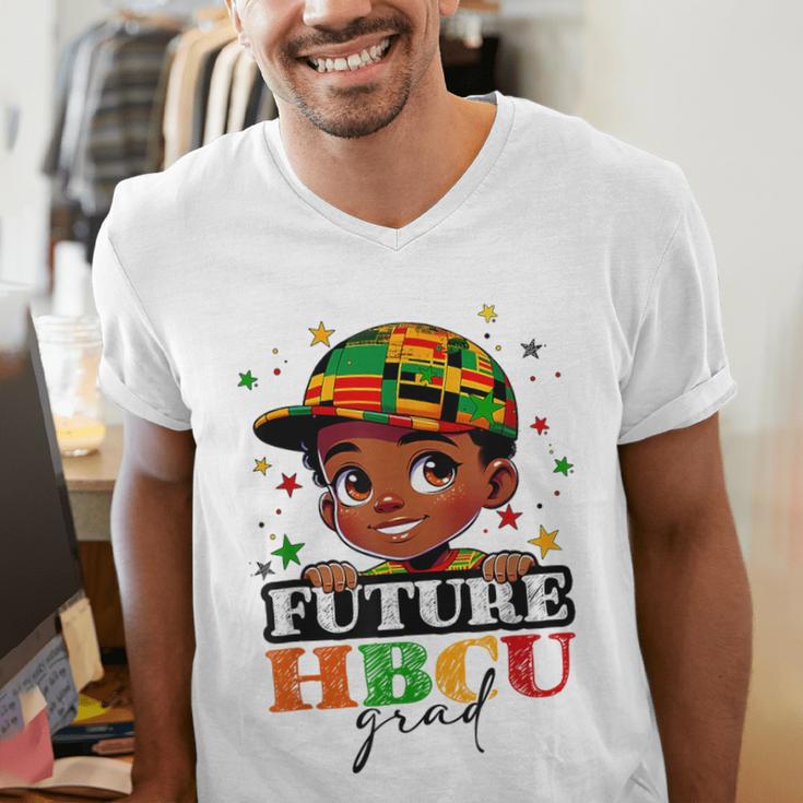 Future HBCU Grad History Boys Kids Graduation HBCU Men's V-Neck T-Shirt