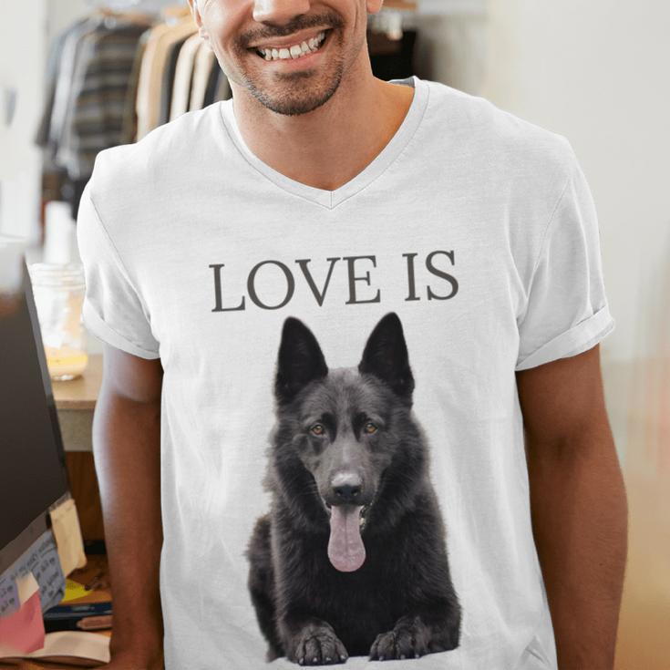 German Shepherd Shirt Shepard TShirt Dog Mom Dad Love Men's V-Neck T-Shirt
