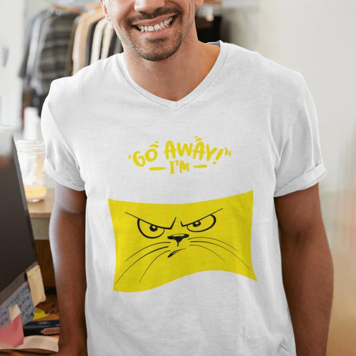 Go Away I'm Introverting Antisocial Shy Introvert Men's V-Neck T-Shirt Go Away I'm Introverting Antisocial Shy Introvert Men's V-Neck T-Shirt