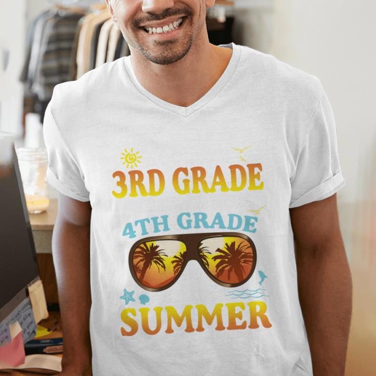 Goodbye 3rd Grade Graduation To 4th Grade First Summer Beach Men's V-Neck T-Shirt