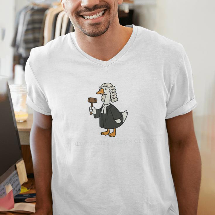 Goose Silly Lawyer Law School Graduation Future Lawyer Men's V-Neck T-Shirt