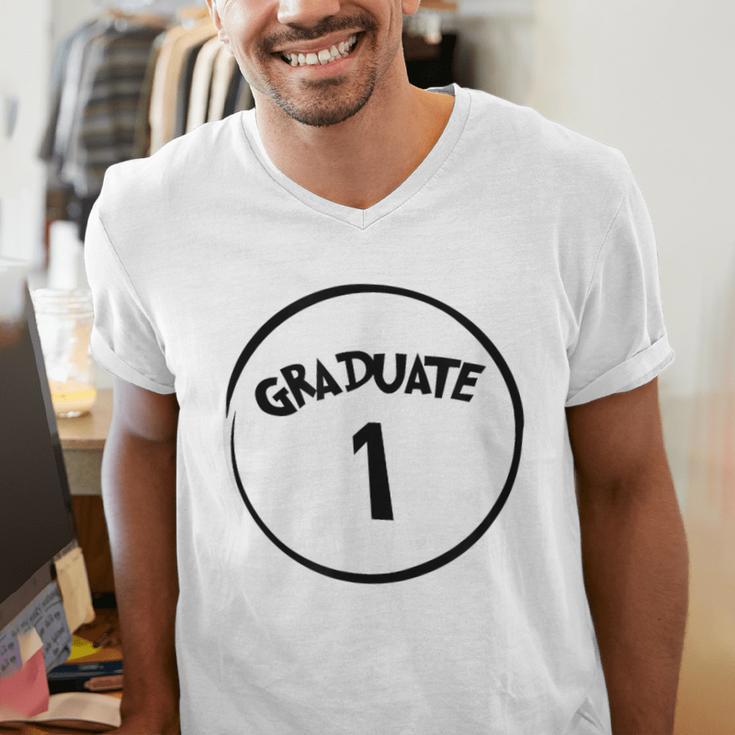 Graduate 1 Graduation Shirt Men's V-Neck T-Shirt
