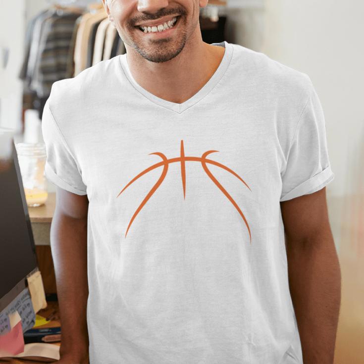 Graduate Senior Class Of 2026 Basketball Player Graduation Men's V-Neck T-Shirt