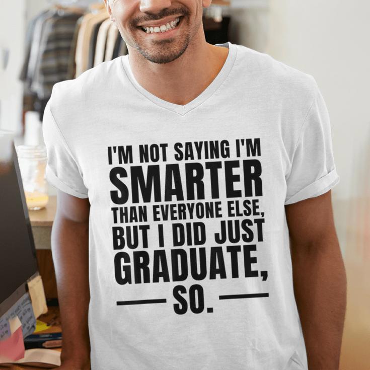 I Graduated Graduation Seniors Him Or Her Men's V-Neck T-Shirt