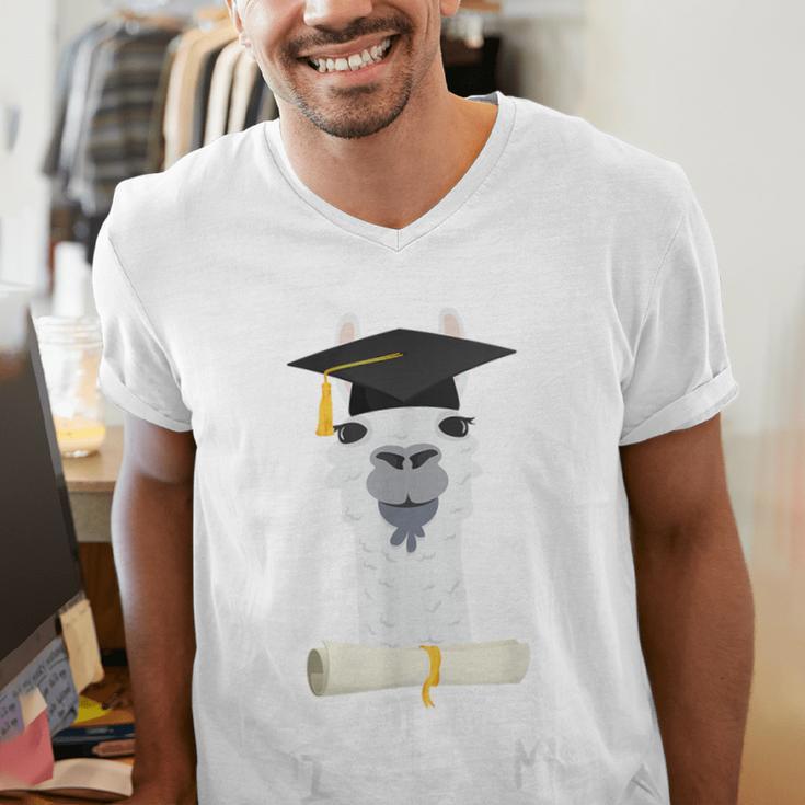 Graduation For Him & Her Got My Dip-Llama Men's V-Neck T-Shirt