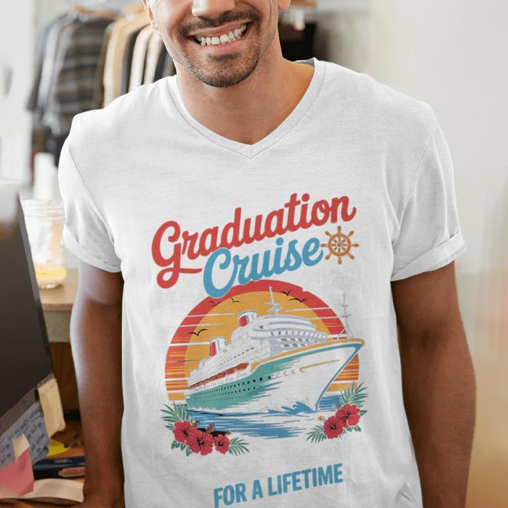 Graduation Cruise Trip Class Of 2026 Senior Summer Vacation Premium Men's V-Neck T-Shirt
