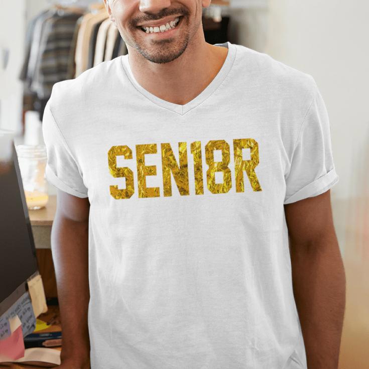 Graduation Party SEN18R Senior 2018 High School T-Shirt Men's V-Neck T-Shirt