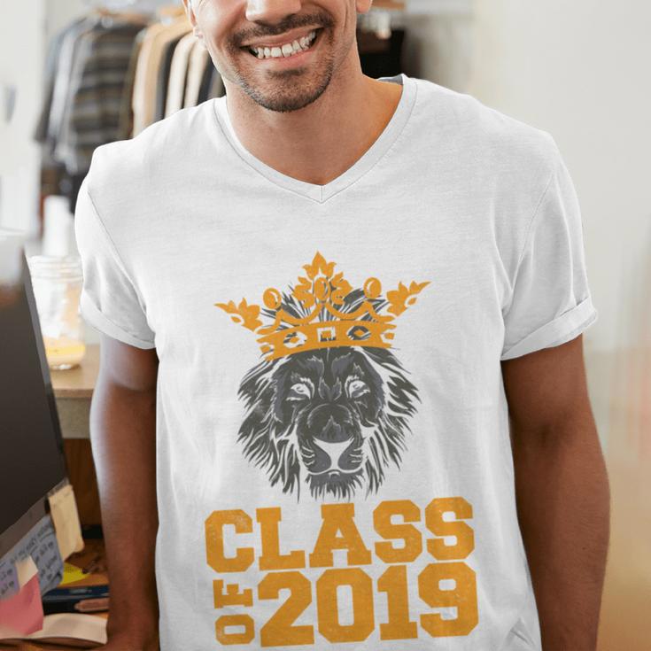 High School King Graduation Shirt Class Of 2019 Seniors Men's V-Neck T-Shirt