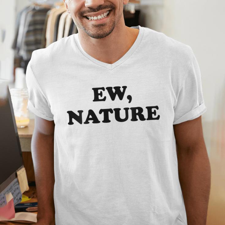 Homebody Indoorsy Introvert Ew Nature Men's V-Neck T-Shirt