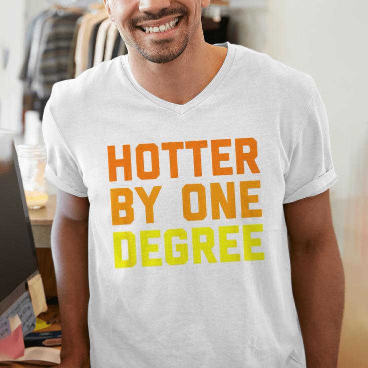 Hotter By One Degree Graduation Shirt College Major Graduate Men's V-Neck T-Shirt