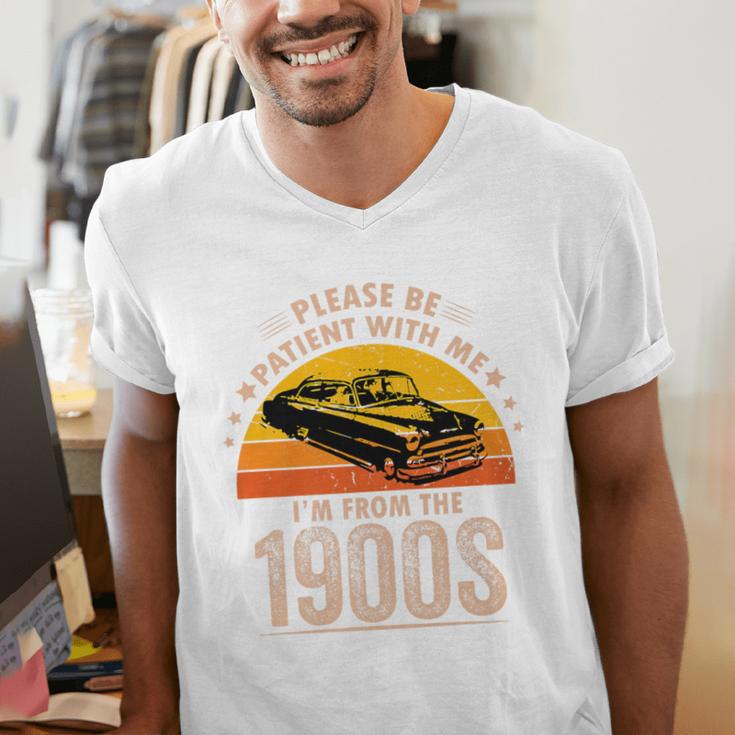 Humorous Saying Please Be Patient With Me I'm From The 1900s Premium Men's V-Neck T-Shirt