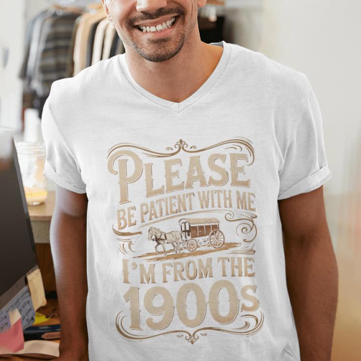 I'm From The 1900s Old Humor Boomer Dad Father's Day Premium Men's V-Neck T-Shirt I'm From The 1900s Old Humor Boomer Dad Father's Day Premium Men's V-Neck T-Shirt