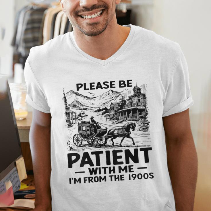 I'm From The 1900s Please Be Patient With Me Men's V-Neck T-Shirt I'm From The 1900s Please Be Patient With Me Men's V-Neck T-Shirt