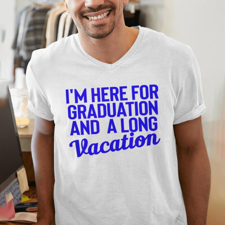 I'm Here For Graduation School Class Senior 2024 Men's V-Neck T-Shirt