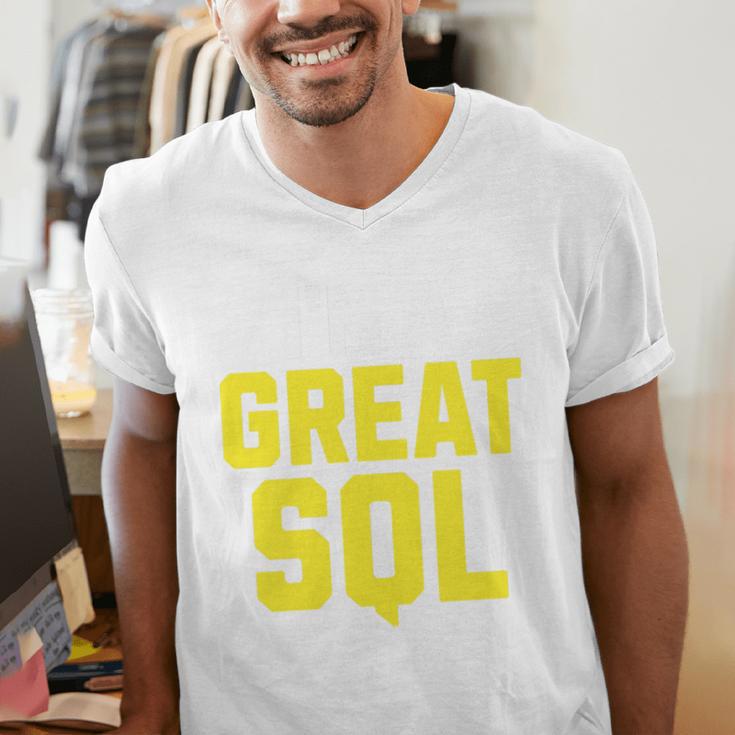 I'm A Great SQL Introvert Saying Inbound Marketing Premium Tri-Blend Men's V-Neck T-Shirt