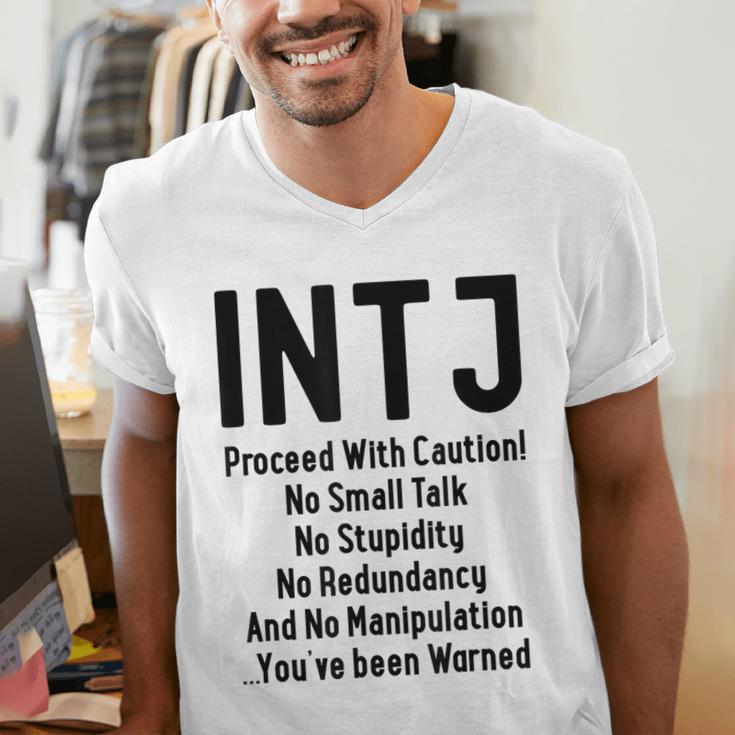 INTJ Rules Architect Personality Type Introvert Men's V-Neck T-Shirt INTJ Rules Architect Personality Type Introvert Men's V-Neck T-Shirt