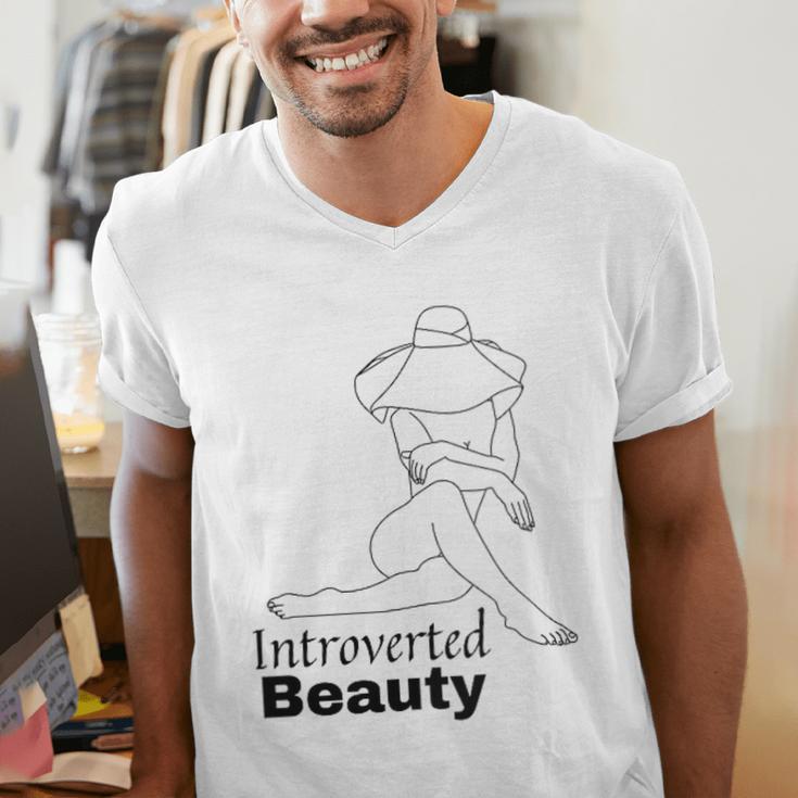Introvert Health Aware Acceptance Beauty Art Men's V-Neck T-Shirt Introvert Health Aware Acceptance Beauty Art Men's V-Neck T-Shirt
