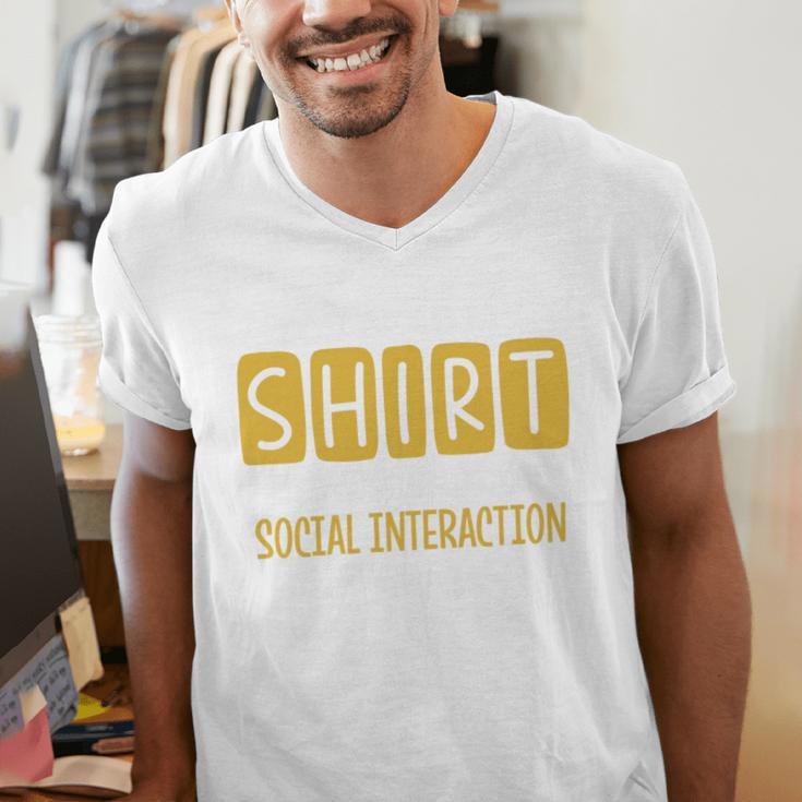 Introvert Quote Motivational For Men Women Kids Men's V-Neck T-Shirt