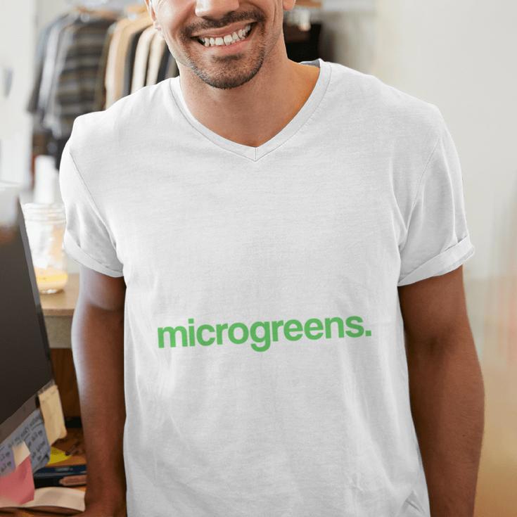 Introvert But Willing To Discuss Microgreens Urban Farming Men's V-Neck T-Shirt