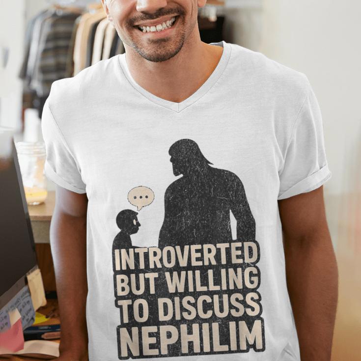 Introverted But Willing To Discuss Nephilim Tee Men's V-Neck T-Shirt