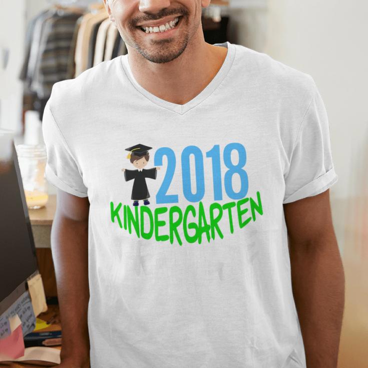 Kids 2018 Kindergarten Graduation Men's V-Neck T-Shirt