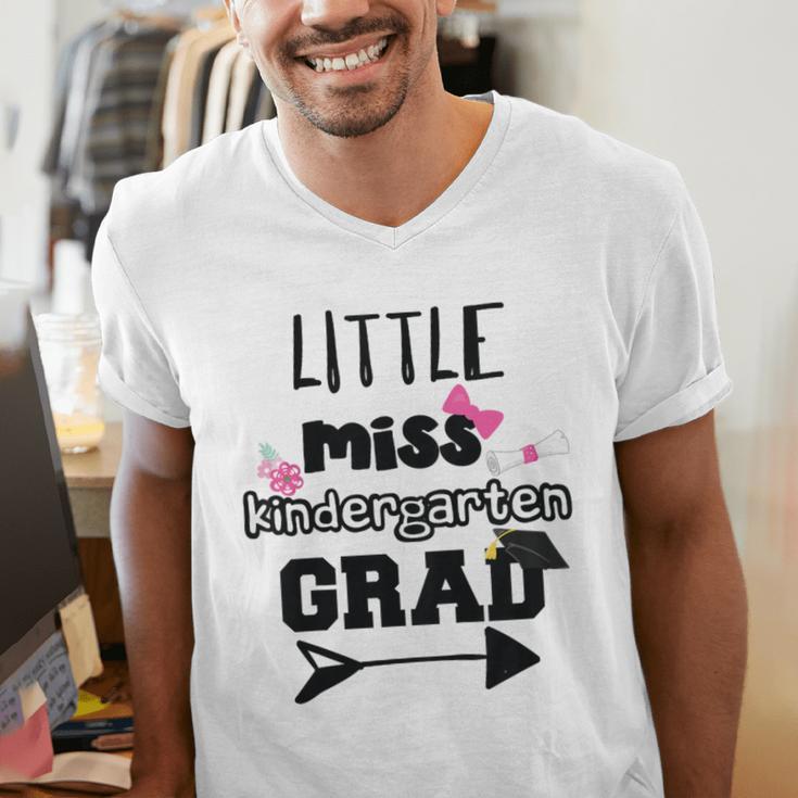 Kids Kindergarten Graduation Shirt Girls Daughter Granddaughter Men's V-Neck T-Shirt