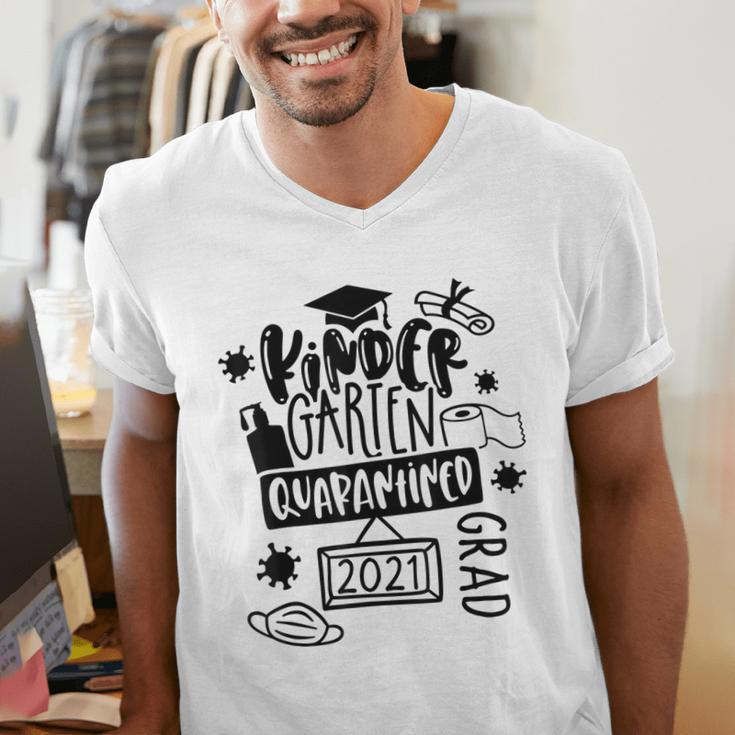 Kindergarten Graduation Quarantine Kindergarten Graduate Men's V-Neck T-Shirt