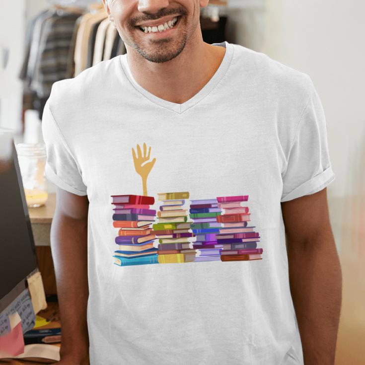 Librarian I'm Okay Book Reader Library Book Men's V-Neck T-Shirt