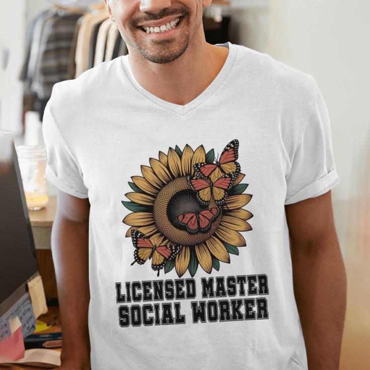 Licensed Masters Social Work Worker LMSW Graduation 2026 Men's V-Neck T-Shirt