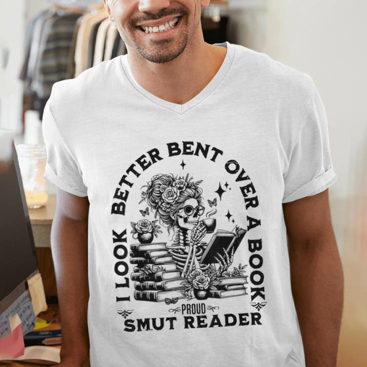 I Look Better Bent Over A Book Smut Reader Men's V-Neck T-Shirt