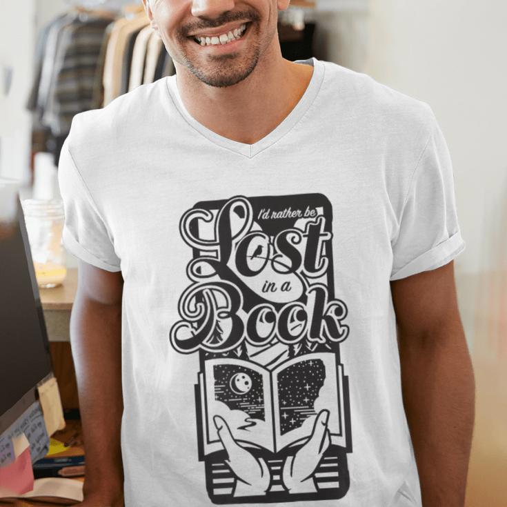 Lost In a Book Men's V-Neck T-Shirt