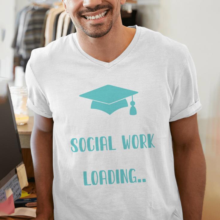 Masters Of Social Work Loading MSW Graduation Future Social Men's V-Neck T-Shirt