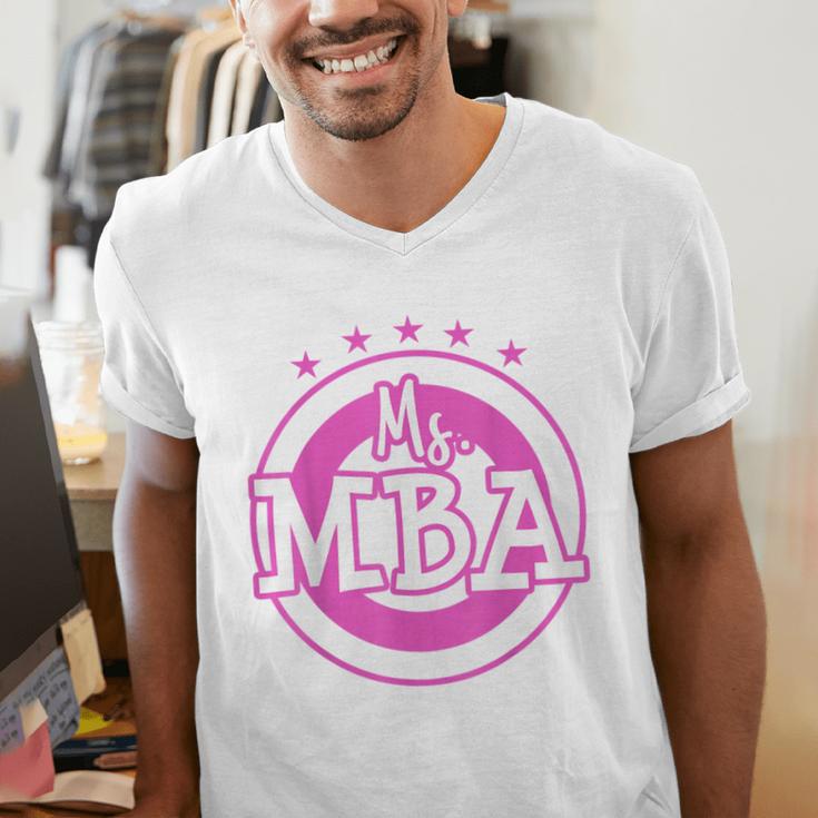 MBA Graduation Masters Business Administration T-Shirt Men's V-Neck T-Shirt