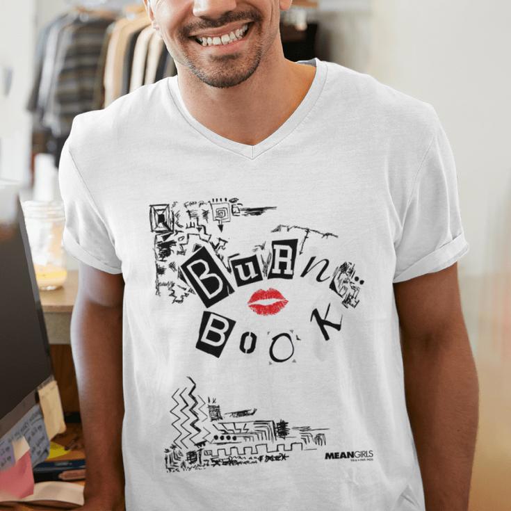 Mean Girls Burn Book Cover Art Men's V-Neck T-Shirt