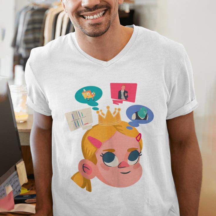 Meme Queen In Silence Introvert Anti People Antisocial Quiet Men's V-Neck T-Shirt