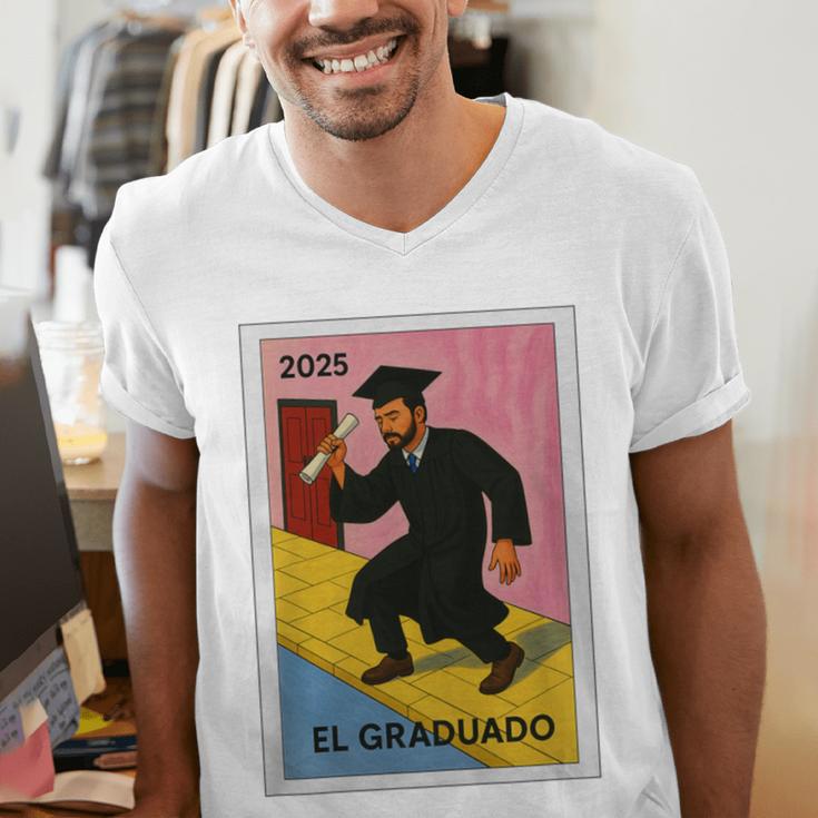 Mexican For Graduation 2025 El Graduado Premium Tri-Blend Men's V-Neck T-Shirt