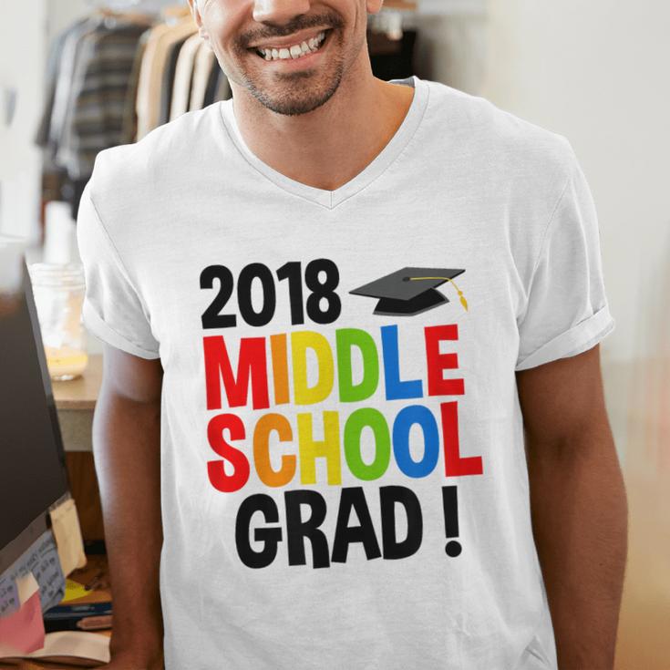 Middle School Graduation Class Of 2018 Shirt Men's V-Neck T-Shirt