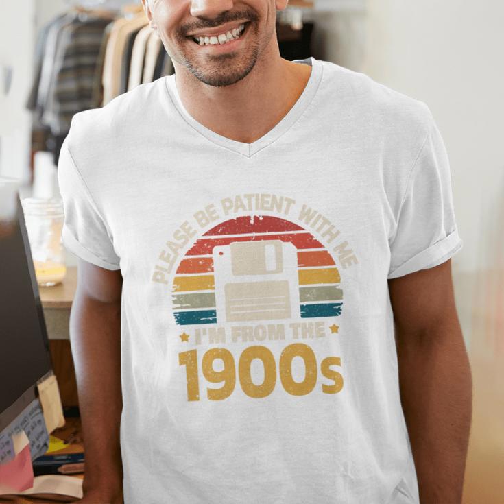 Millennials Please Be Patient With Me I'm From The 1900s Premium Men's V-Neck T-Shirt